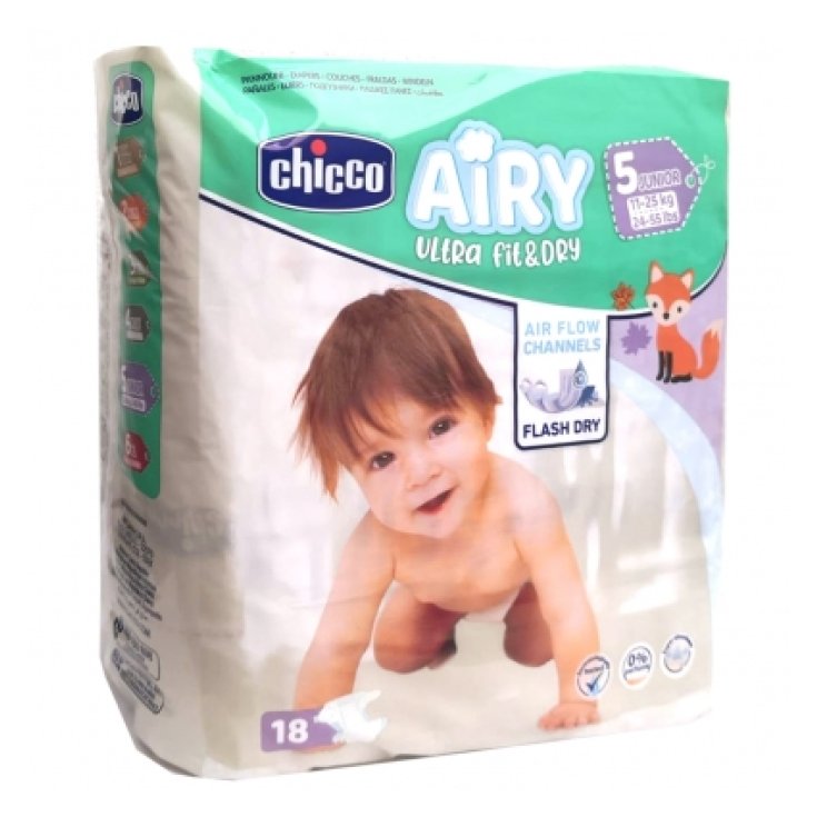 Airy Ultra Fit & Dry Junior 11-25Kg Chicco 18 Diapers