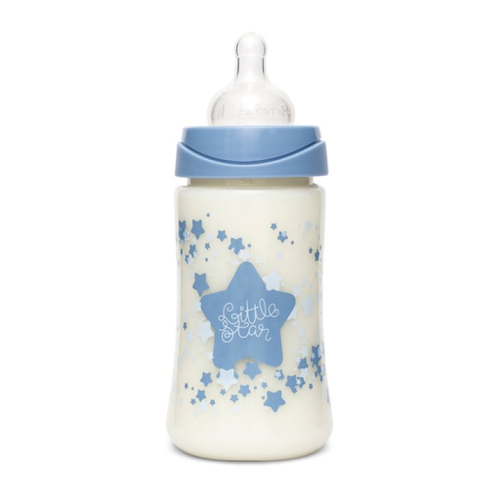 Premium Baby Bottle Medium Flow Blue Suavinex 270ml