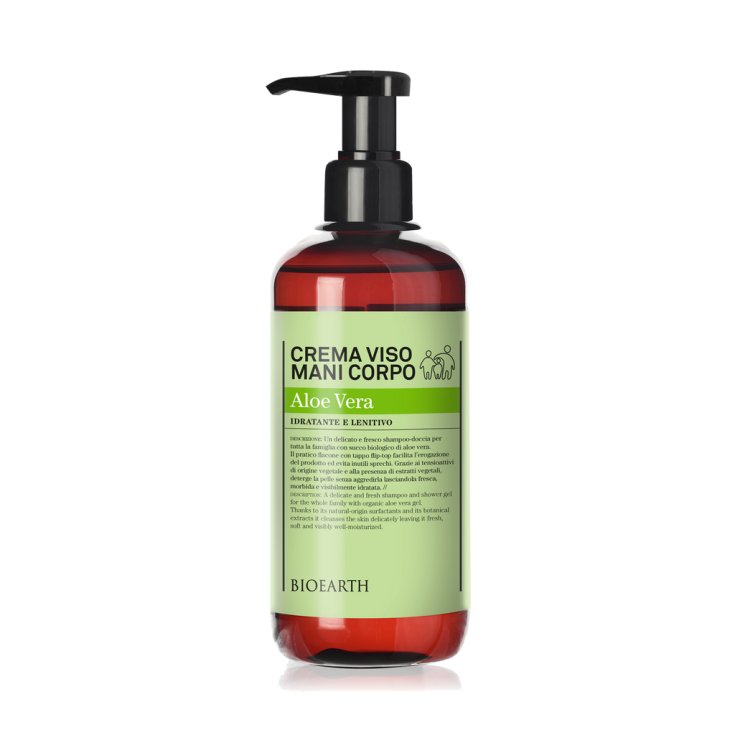BIOEARTH Aloe Vera Face Body Hand Cream 500ml