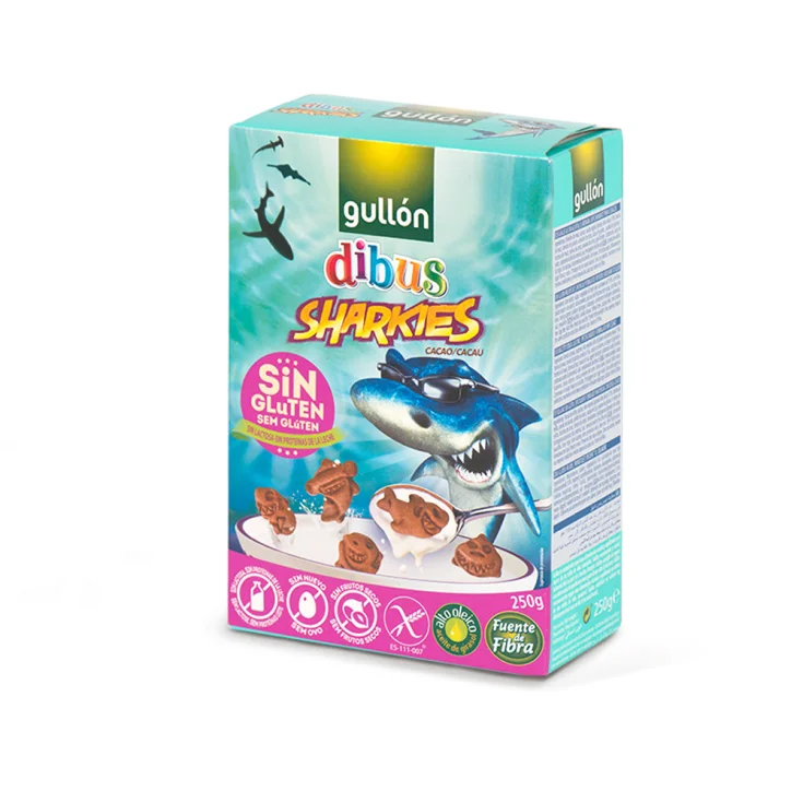 DIBUS COOKIES COCOA SHARKS GULLON 250g