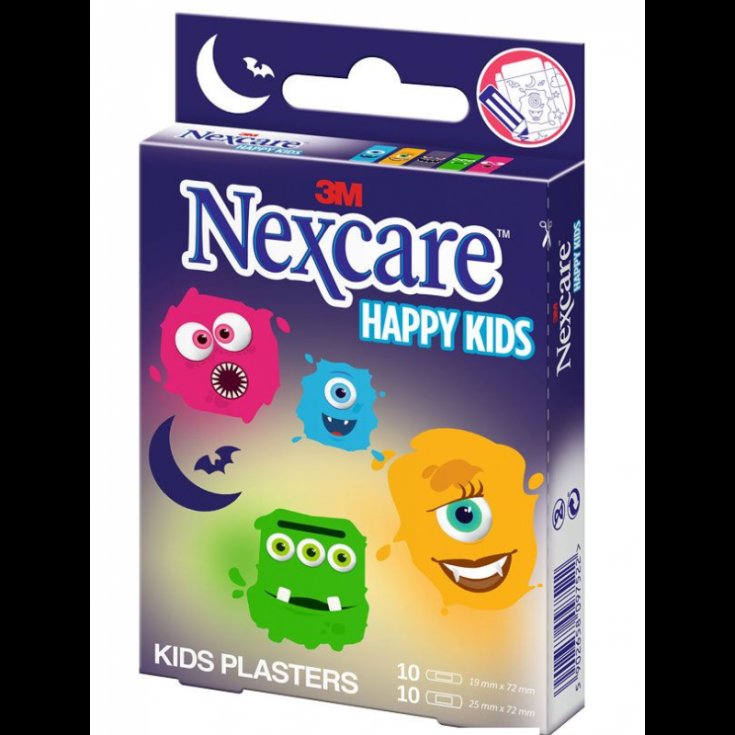 Nexcare® Kids Plasters Monsters 3M 20 Assorted Plasters