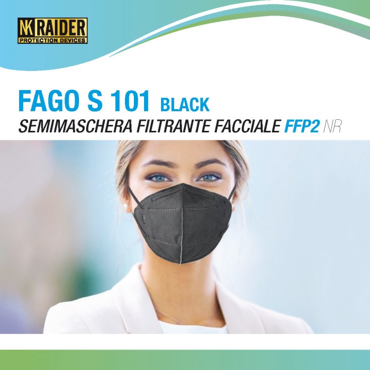 FAGOMED FFP2 NR BLACK 10 PIECES