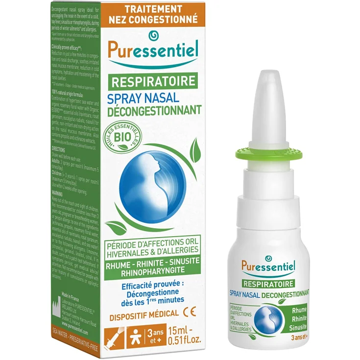 Puressentiel Decongestant Nasal Spray 15ml