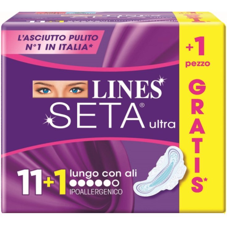 Lines Seta Ultra Lungo with wings 11 + 1 Pieces