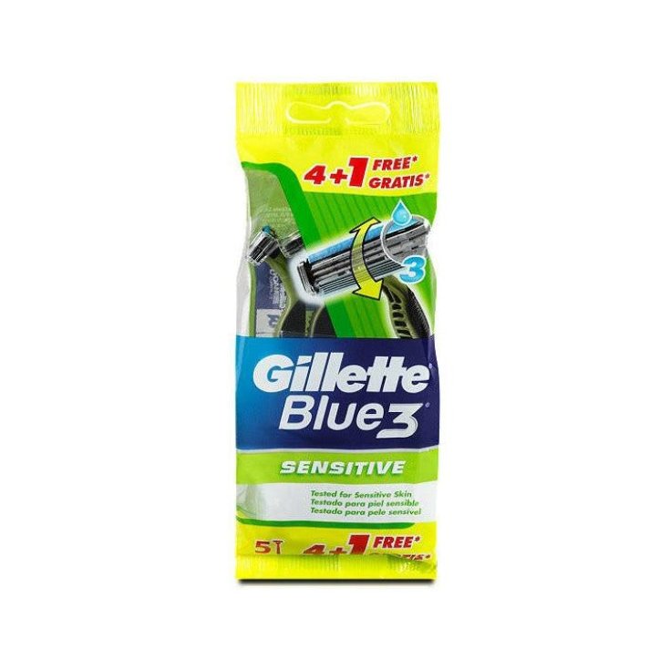 BLUE 3® Sensitive GILLETTE® 4 + 1 Razors