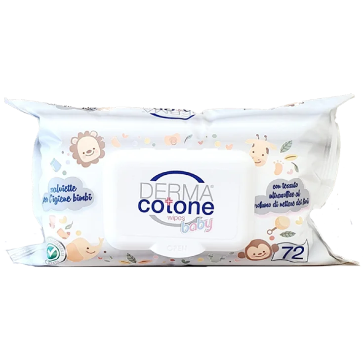 Wipes Baby DERMA® Cotton 72 Wipes