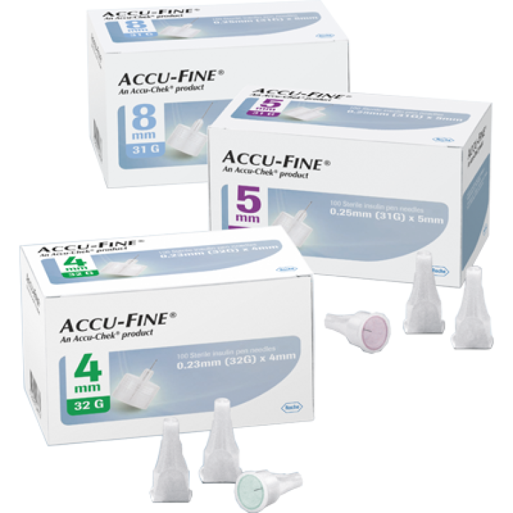 Accu-Fine® G33 4mm Roche Diabetes 100 Needles Pen