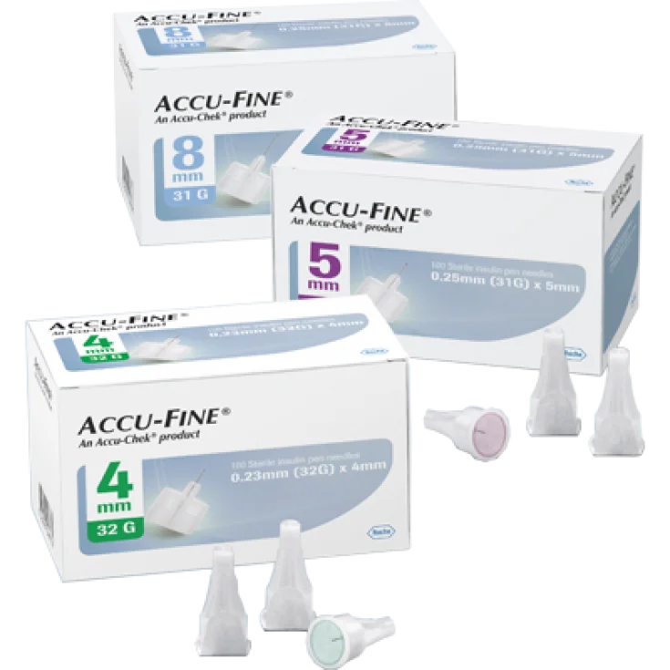 Accu-Fine® G33 4mm Roche Diabetes 100 Needles Pen