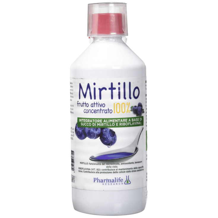 BLUEBERRY 100% ACTIVE CONCENTRATED FRUIT Pharmalife Research 500ml