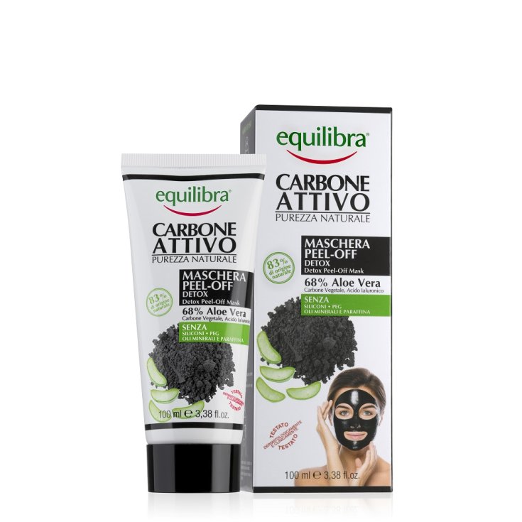 Activated Carbon Peel-Off Detox Equilibra® Mask 100ml