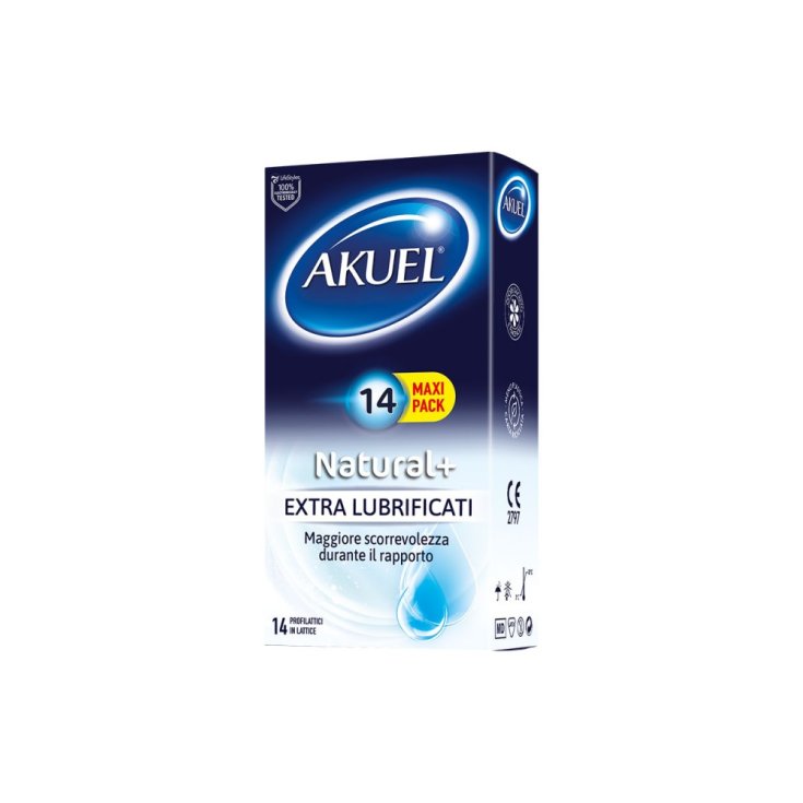 Natural + Extralubricated Akuel 14 Condoms