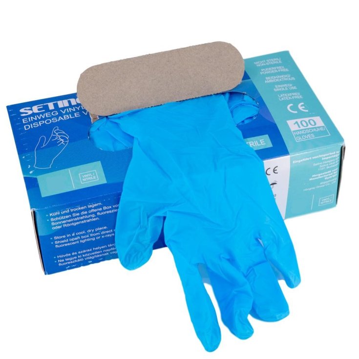 Disposable Gloves Vinyl / Nitrile XL Setino 100 Pieces
