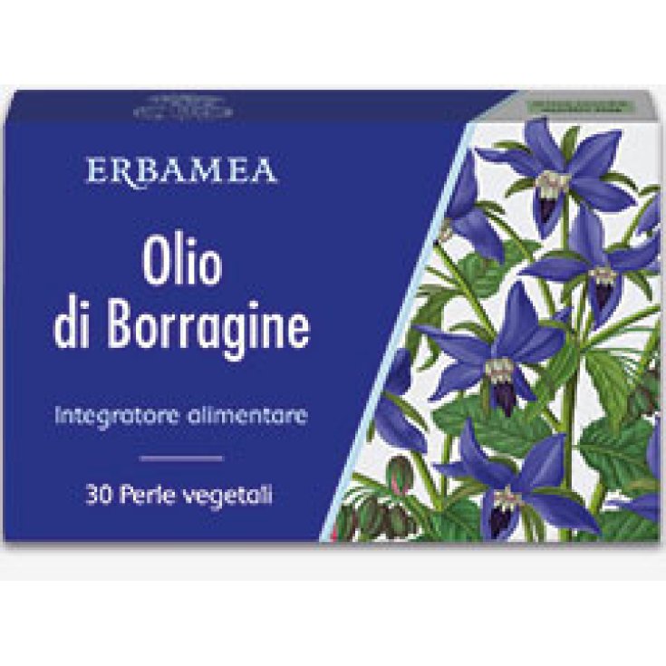 Erbamea Borage Oil 30 Vegetable Pearls