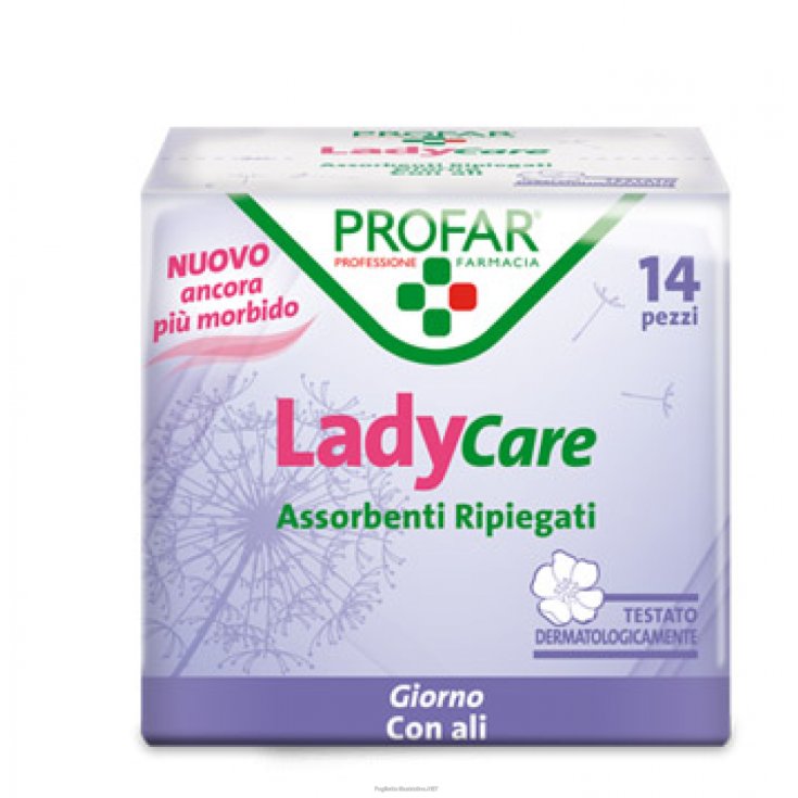 LadyCare Absorbents Folded Profar 14 Pieces
