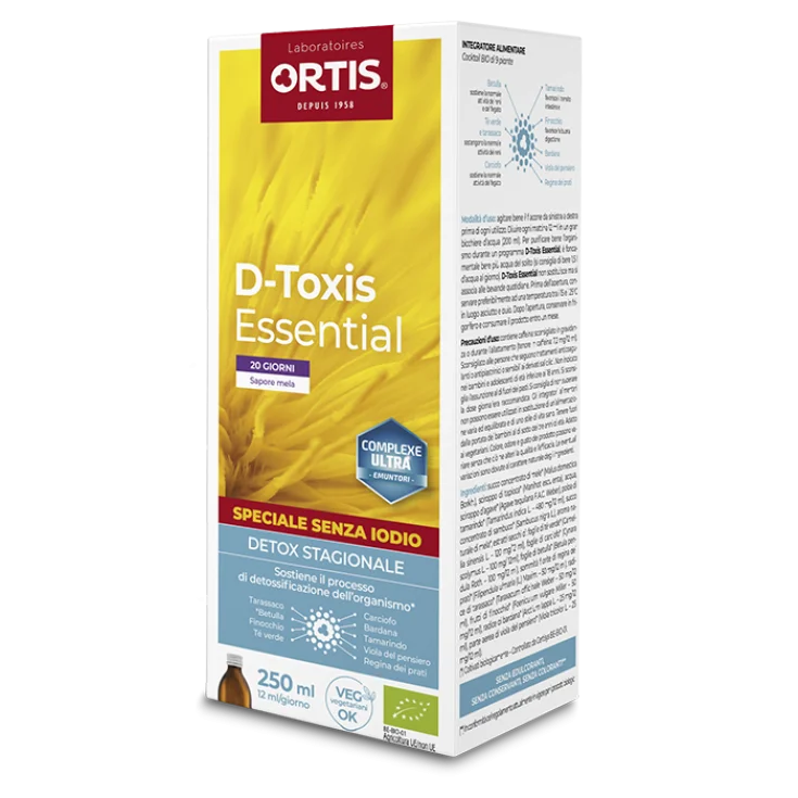 D-Toxis Essential Iodine Free Ortis Laboratoires 250ml