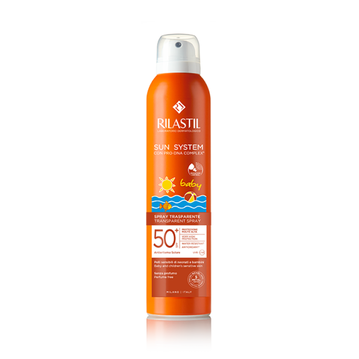 Sun System Baby Transparent Spray Spf50 + Rilastil 200ml