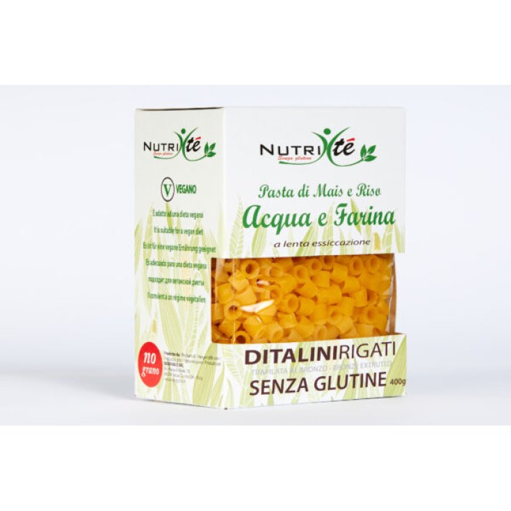 Ditalini Rigati Corn and Rice Pasta Water and Flour Nutri-tea® 400g