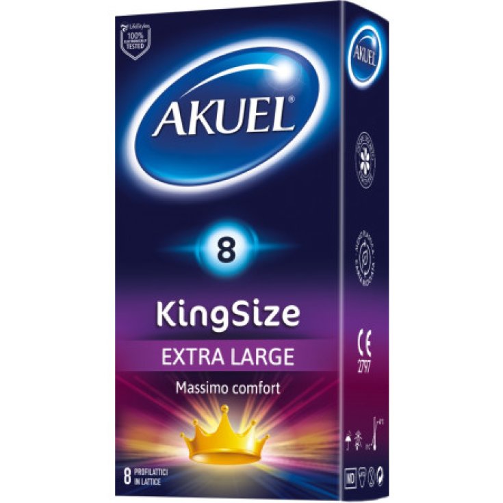 Condom Zero® King Size XL AKUEL® 8 Pieces