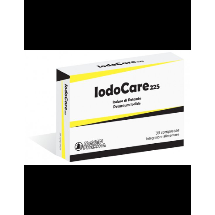 IodoCare 225 Iodide Potassium Maven Pharma 30 Tablets