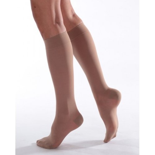 Comfortable black leather women's knee high boots with a flat heels, handmade of natural grain