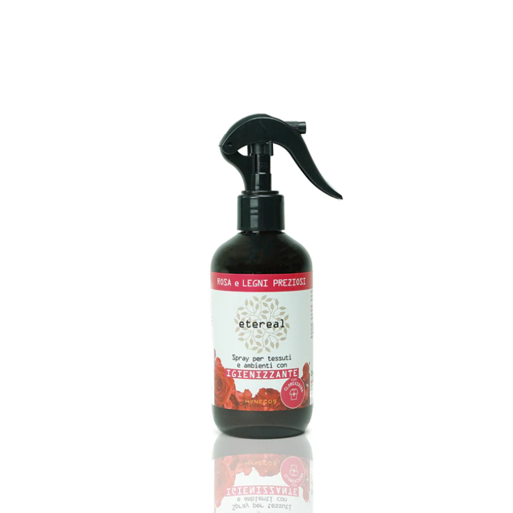 Rose and Precious Woods Perfume Spray for Environments with Etereal Sanitizer 250ml