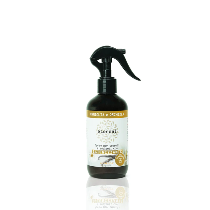 Vanilla and Orchid Spray Perfume for Fabric and Environment with Etereal Sanitizer 250ml