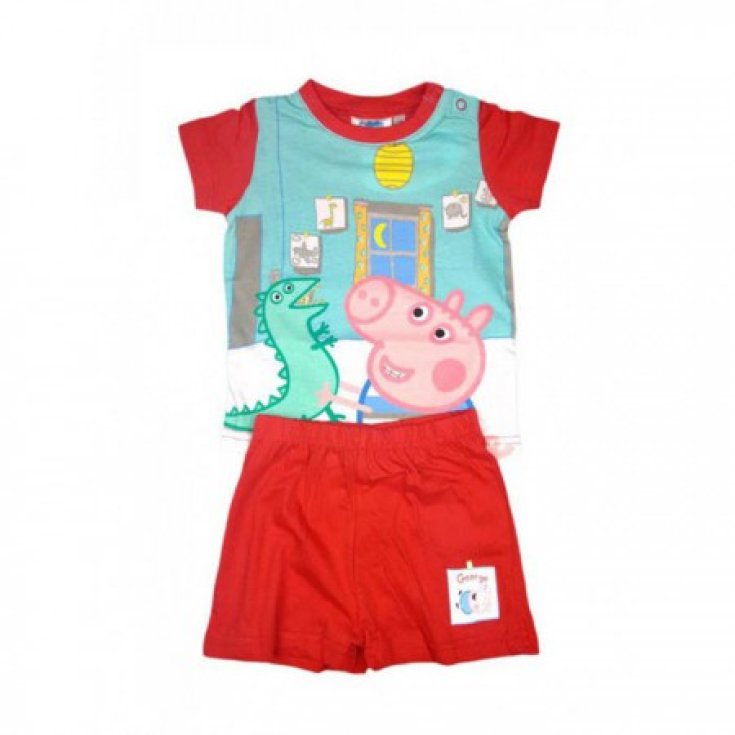 Cotton pajamas jersey t-shirt trousers