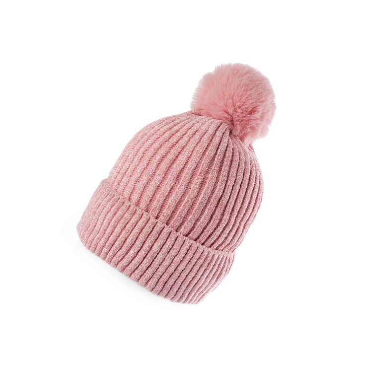 Baby girl pom pom hat hat