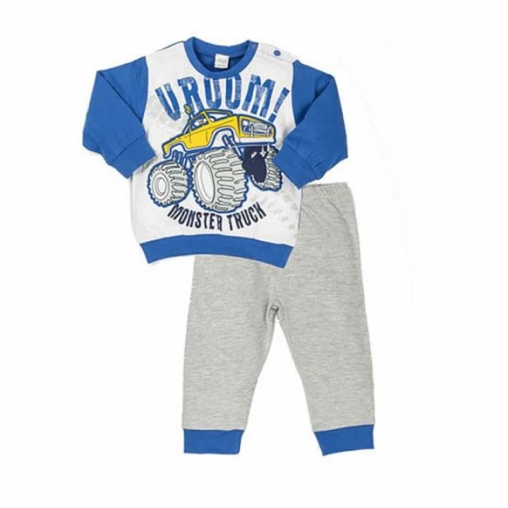 Cotton pajamas jersey t-shirt trousers