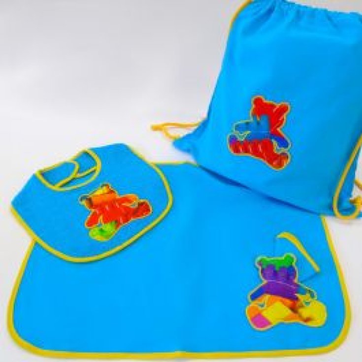Kindergarten set 3pcs bib bib + tablecloth