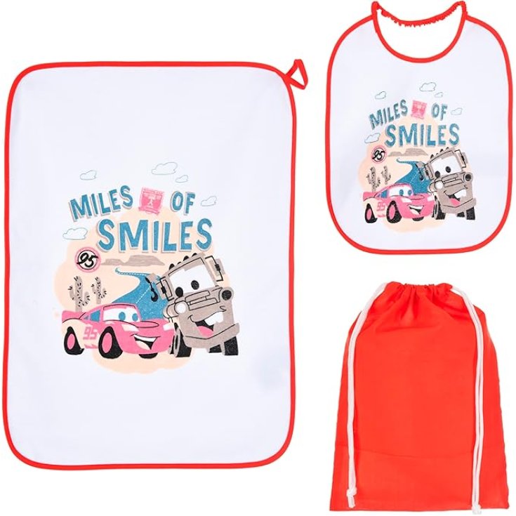 Kindergarten set 3pcs bib bib + tablecloth