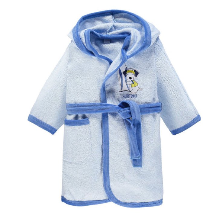 Newborn cotton terry bathrobe