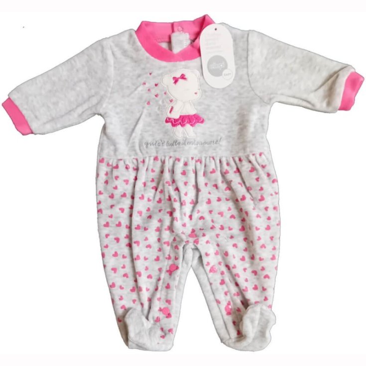 Ellep baby girl chenille onesie