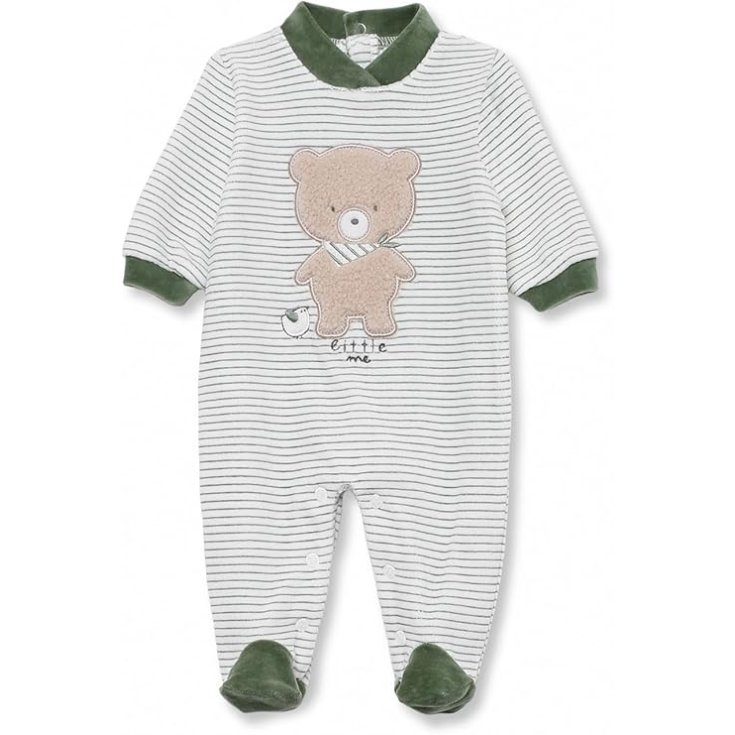 Elle newborn baby girl chenille onesie