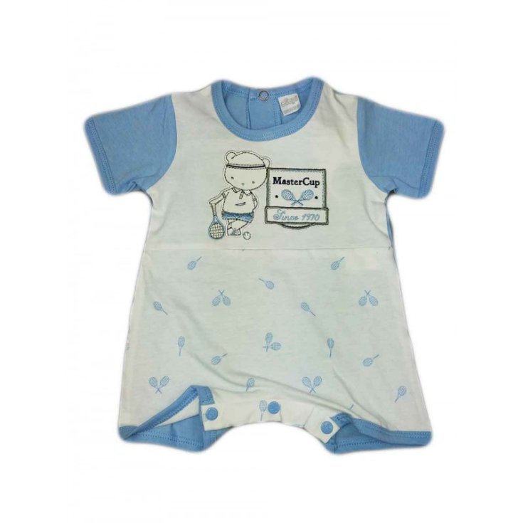 White sky blue ellepi romper 9 m