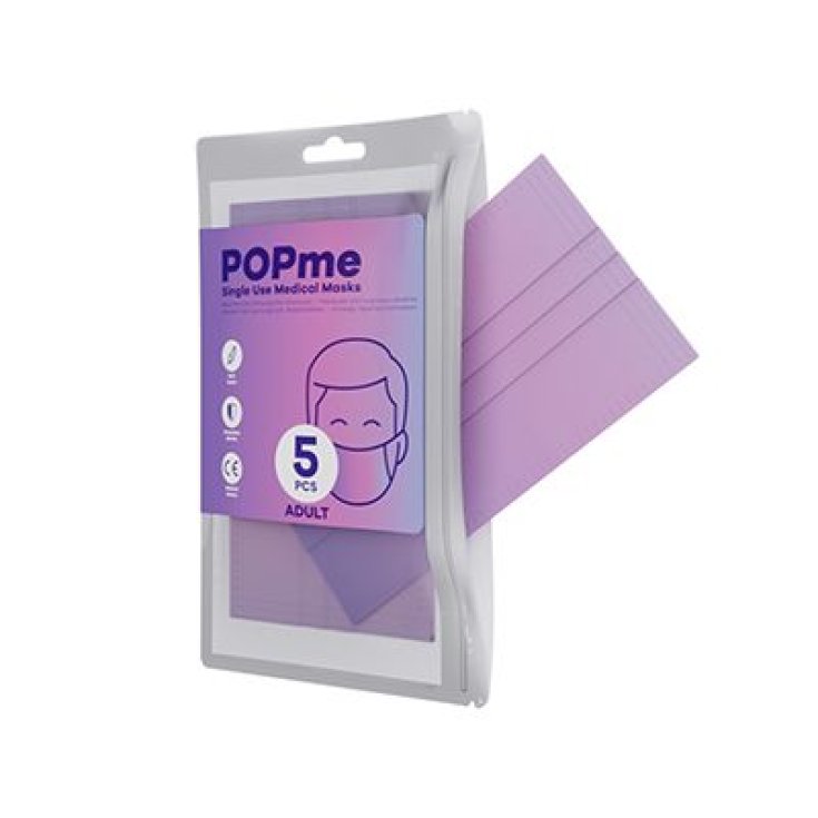 POPME MASK CHIR LAVENDER 5PCS