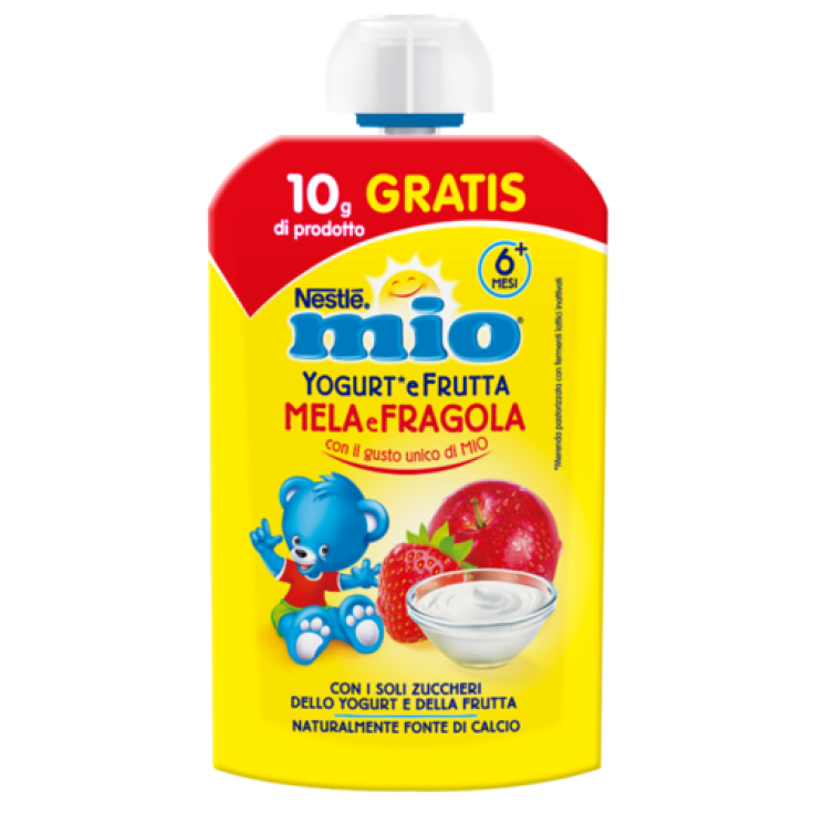 Yogurt And Fruit Apple And Strawberry Nestlè Mio 100g