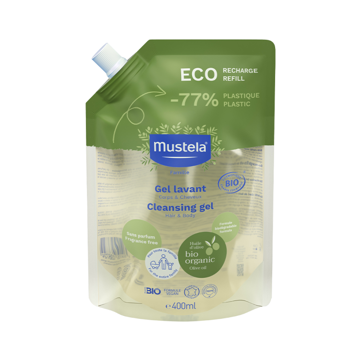 Mustela Organic Certified Cleansing Gel Eco-Refill 400ml