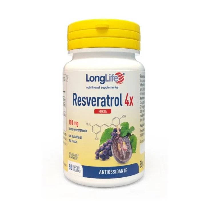 Resveratrol 4x Forte Longlife 60 Vegetarian Capsules