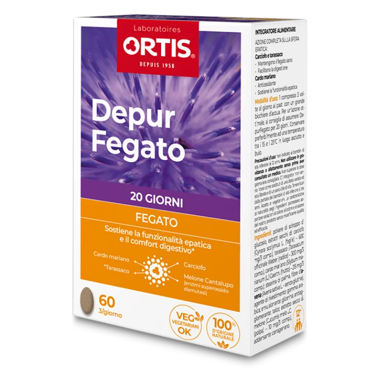 Depur Liver ortis Laboratoires 60 Tablets