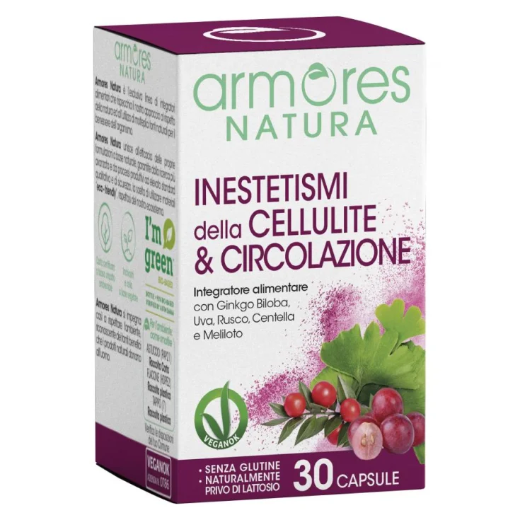 Blemishes Of Cellulite & Circulation Armores Natura 30 Capsules