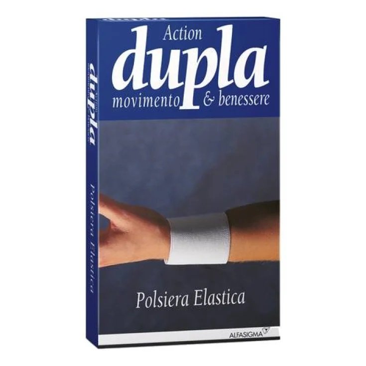 Dupla Action White Elastic Wristband L Alfasigma 1 Piece