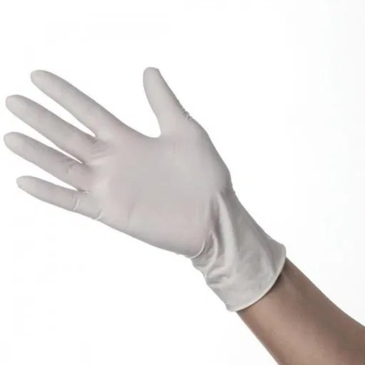 LATEX GLOVE WITHOUT TALC M 100PCS