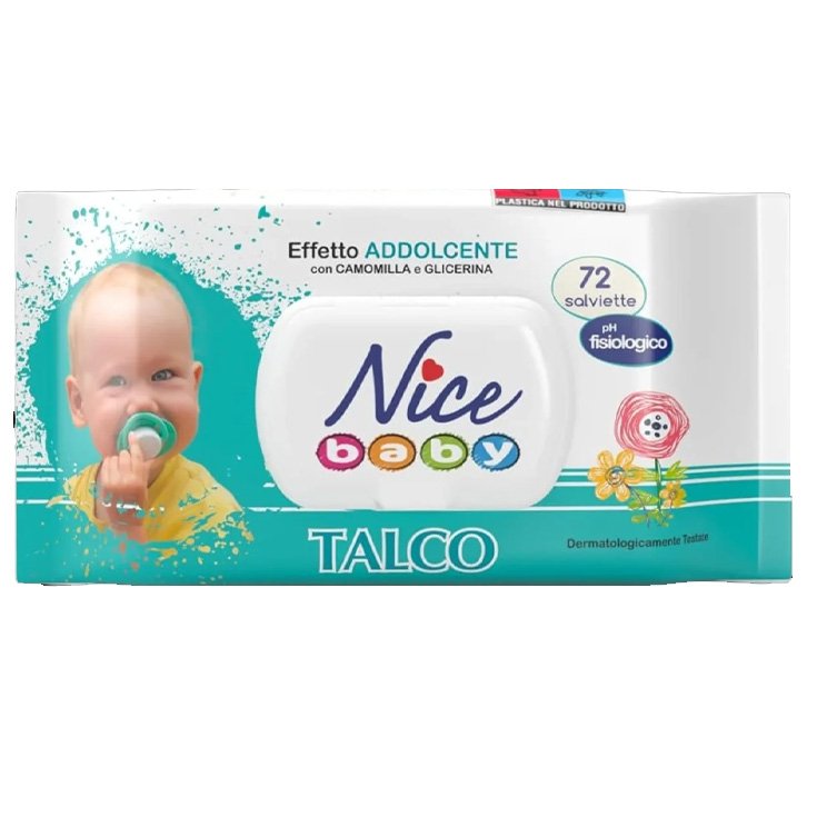 NICE TOWEL BABY TALC X 72 POP