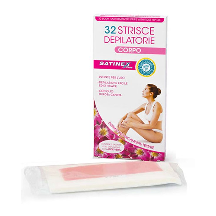 SATINEX STRIPS DEPIL CRP 32PCS