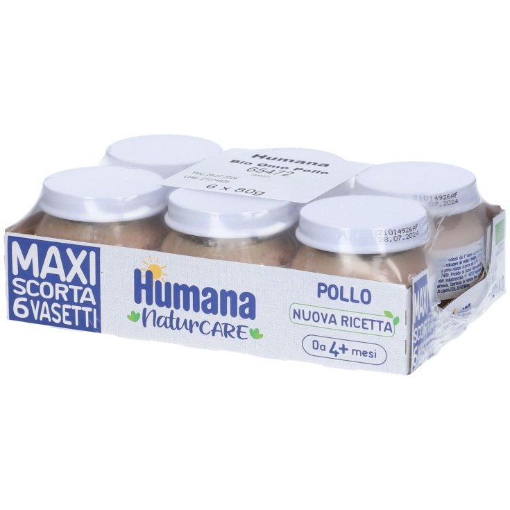 HUMANA OMOG ORGANIC CHICKEN 6X80G