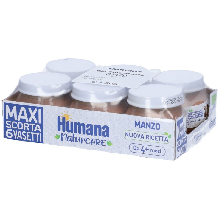 HUMANA OMOG ORGANIC BEEF 6X80G