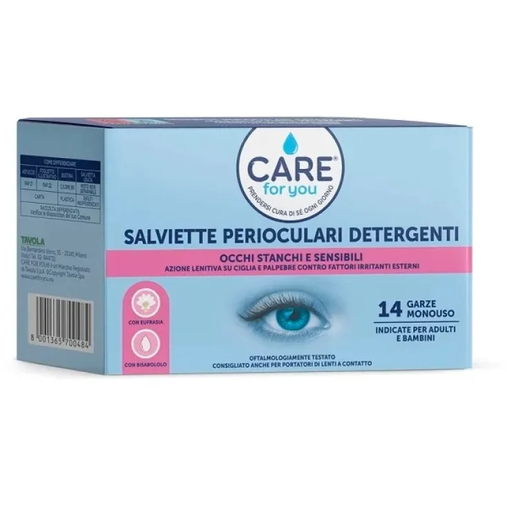 Care for You Periocular Cleansing Wipes 14 Disposable