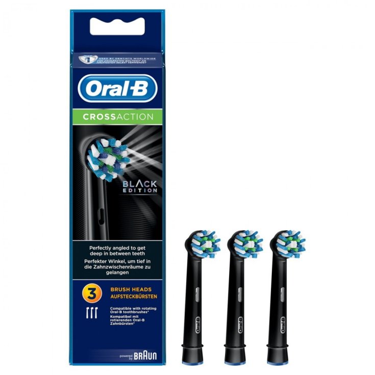 ORALB PW REFILL CROSS BLACK3PCS