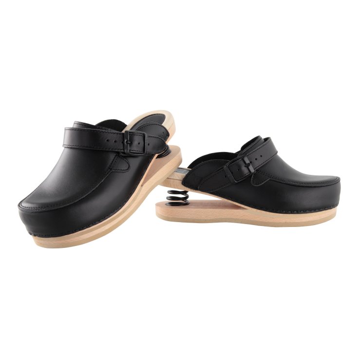 BLACK CLOSED RELAX CLOGS 37
